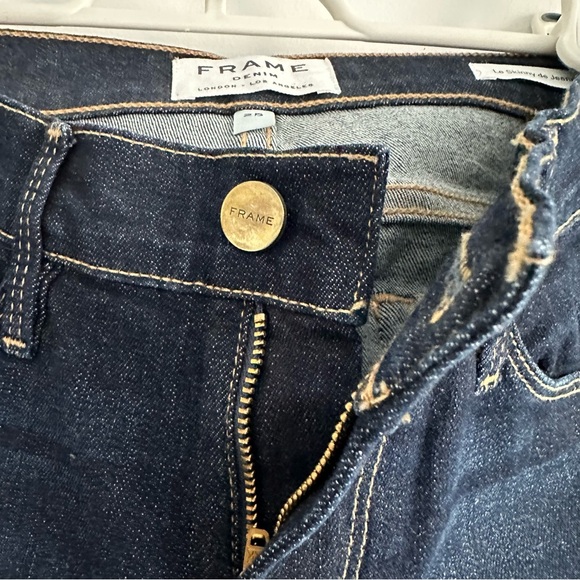 Frame Denim Le skinny de  Jeanne dark Blue - Picture 3 of 11